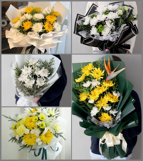 浙江省金华磐安县尚湖镇五家山村白事花束代送